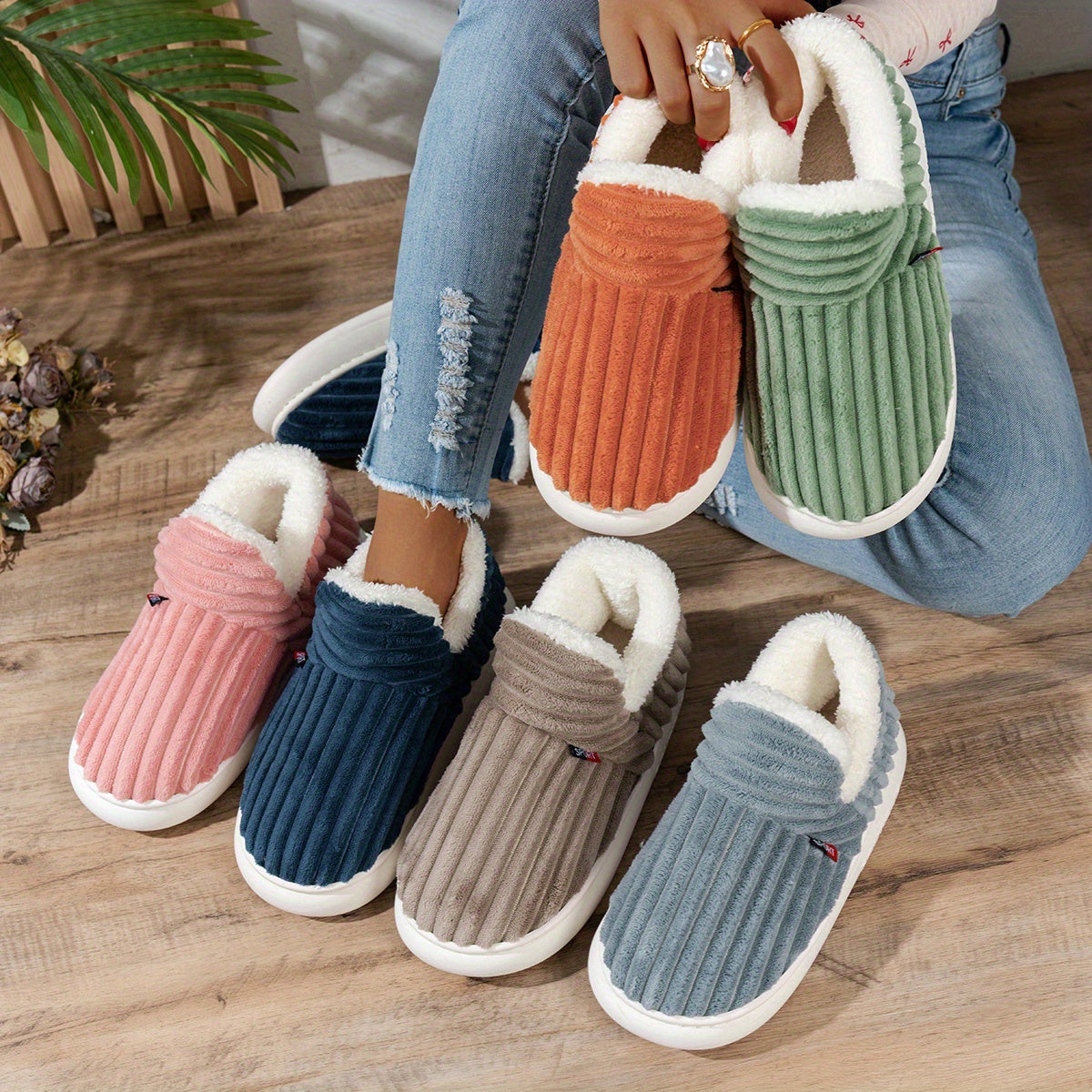 Zapatillas de casa de peluche CozyStep