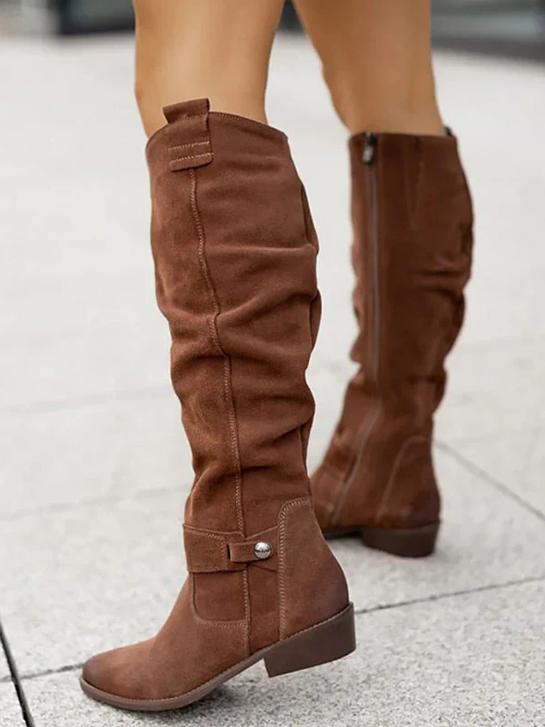 Lina - Botas de efecto ante cómodas y cálidas