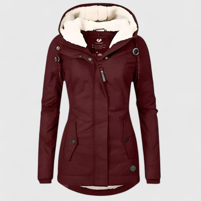 Amelie | Abrigo de invierno impermeable con capucha
