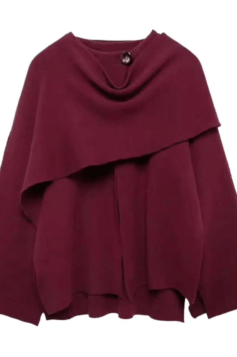 MIRAE – Elegante chaqueta tipo capa para mujer