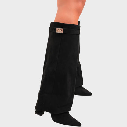 Lunara | Botas de Ante con Caña Alta