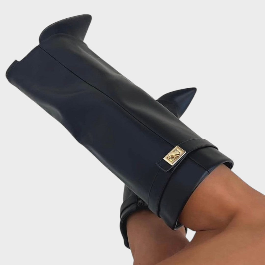 Luna |  Botas de Caña Alta de Cuero