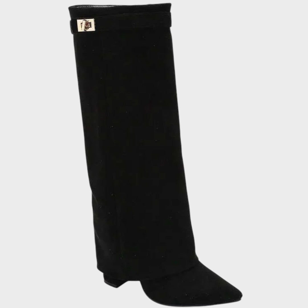 Lunara | Botas de Ante con Caña Alta