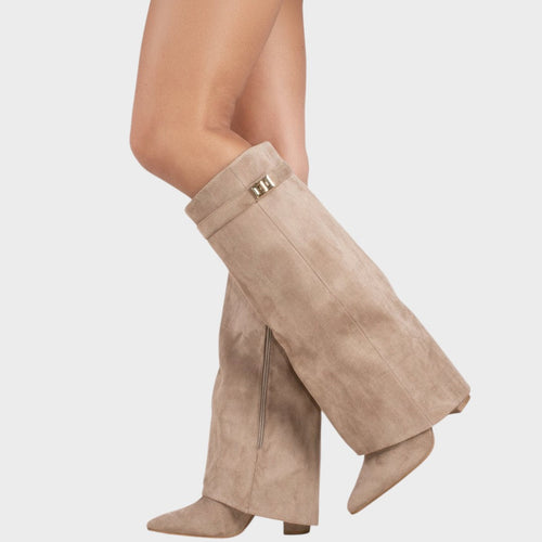 Lunara | Botas de Ante con Caña Alta