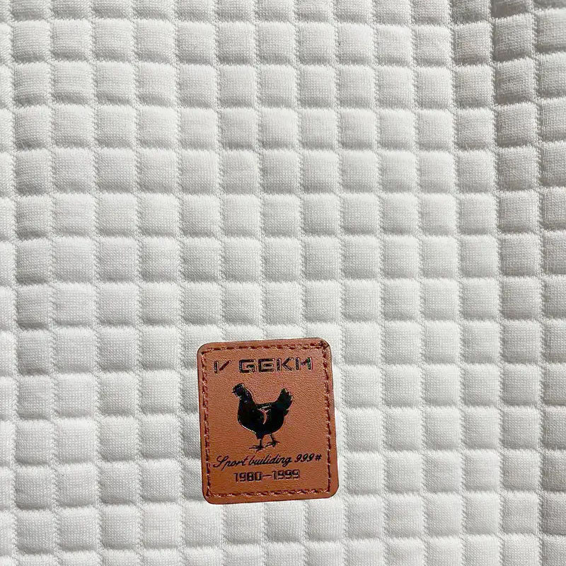 Sudadera de manga larga con capucha para hombre, acolchada, de waffle, de color sólido para deportes al aire libre