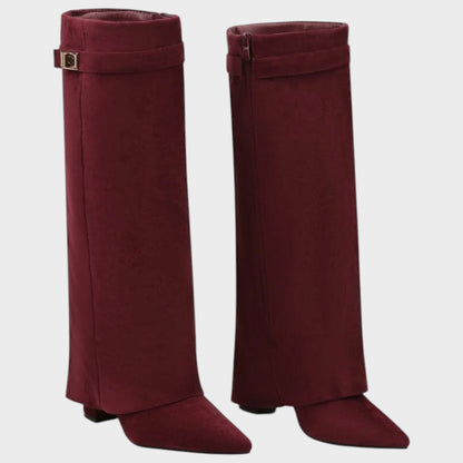 Lunara | Botas de Ante con Caña Alta