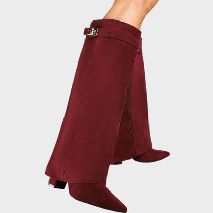 Lunara | Botas de Ante con Caña Alta