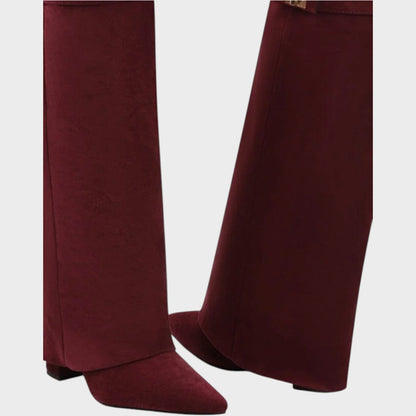 Lunara | Botas de Ante con Caña Alta