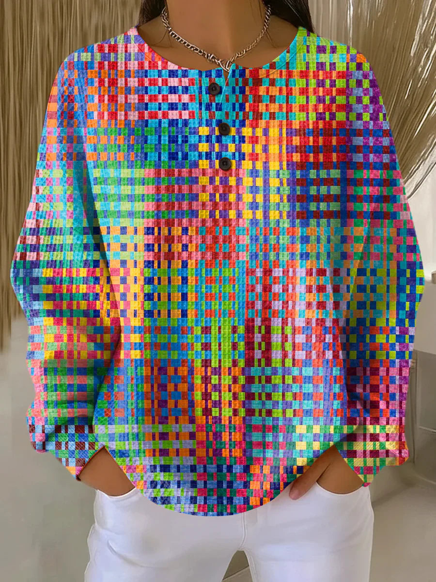 Rosa | Jersey de invierno con botones