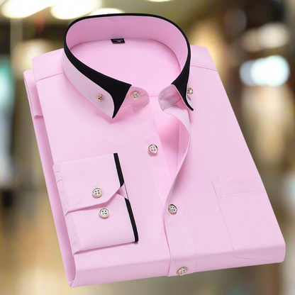 Alberto | Camisa clásica de algodón de manga larga