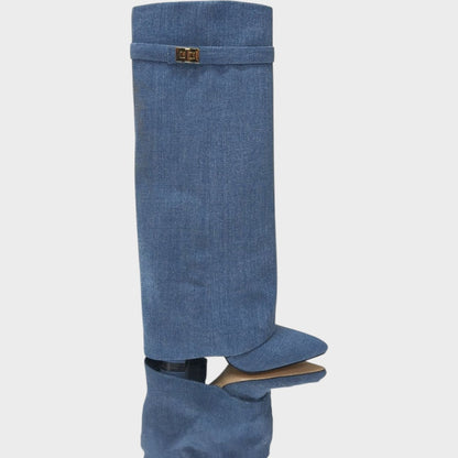 Lunara | Botas de Ante con Caña Alta