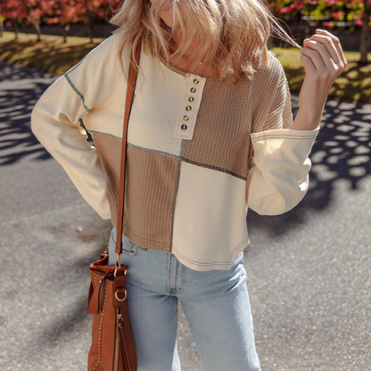 Almée™ | Pull patchwork à col rond