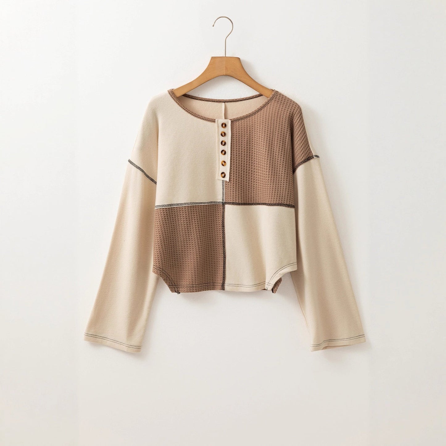 Almée™ | Pull patchwork à col rond