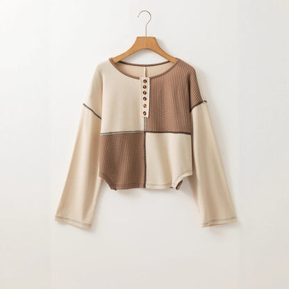 Almée™ | Pull patchwork à col rond