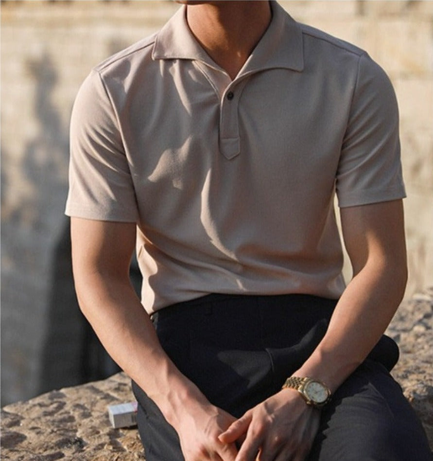 Polo Portofino con cuello de una sola pieza