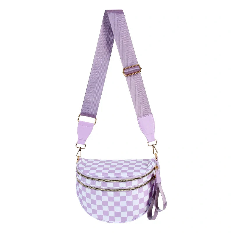 Ligera – Bandolera Súper Espaciosa (Cuadros)