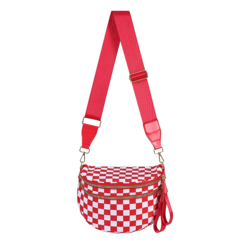 Ligera – Bandolera Súper Espaciosa (Cuadros)