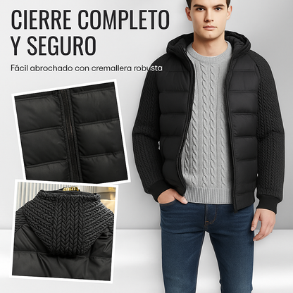 🔥 Chaqueta Térmica con Capucha | Acolchada, Cortavientos y Estilo Urbano 🔥