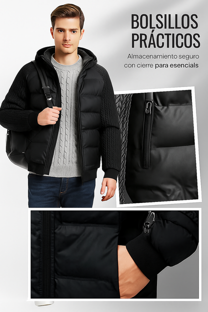 🔥 Chaqueta Térmica con Capucha | Acolchada, Cortavientos y Estilo Urbano 🔥