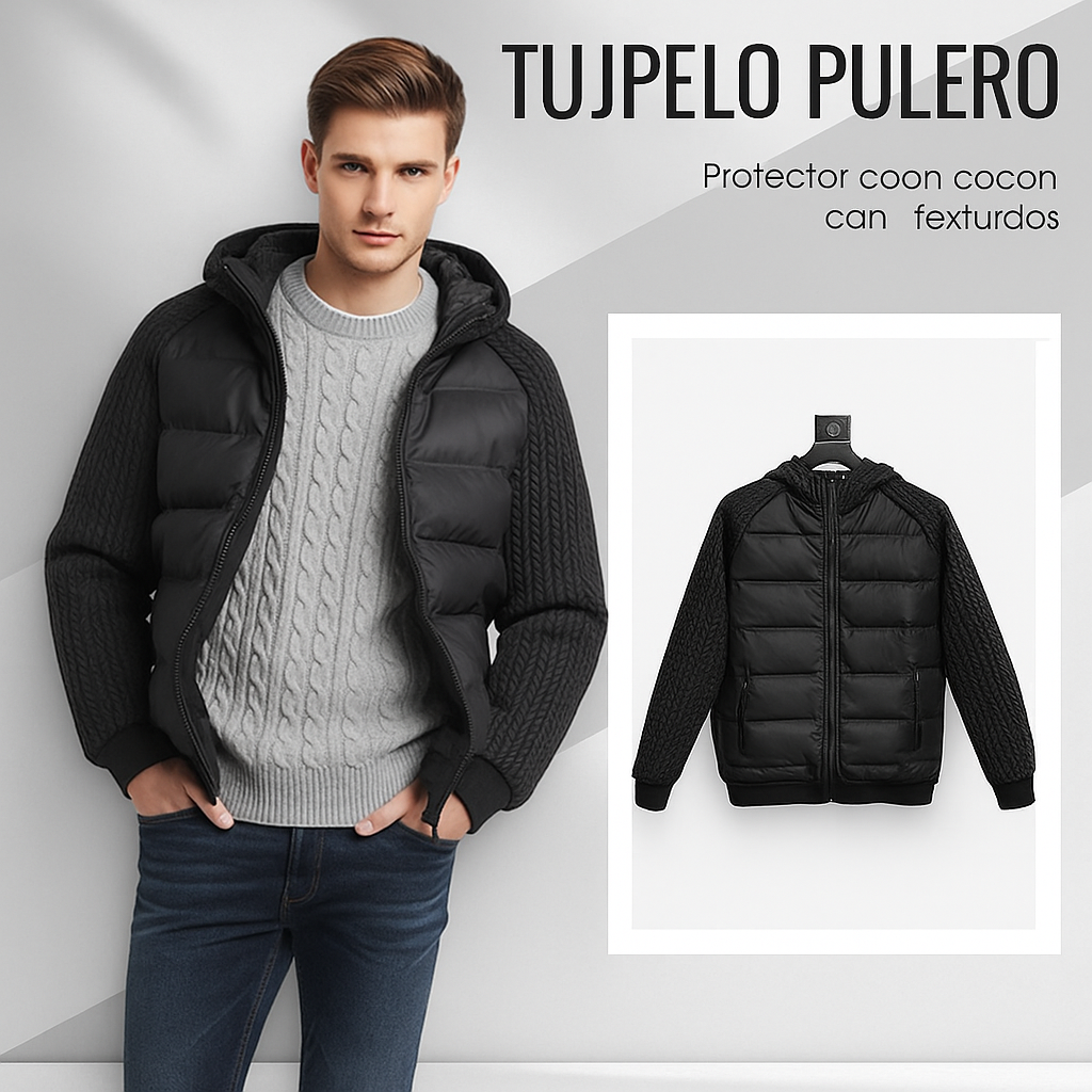 🔥 Chaqueta Térmica con Capucha | Acolchada, Cortavientos y Estilo Urbano 🔥