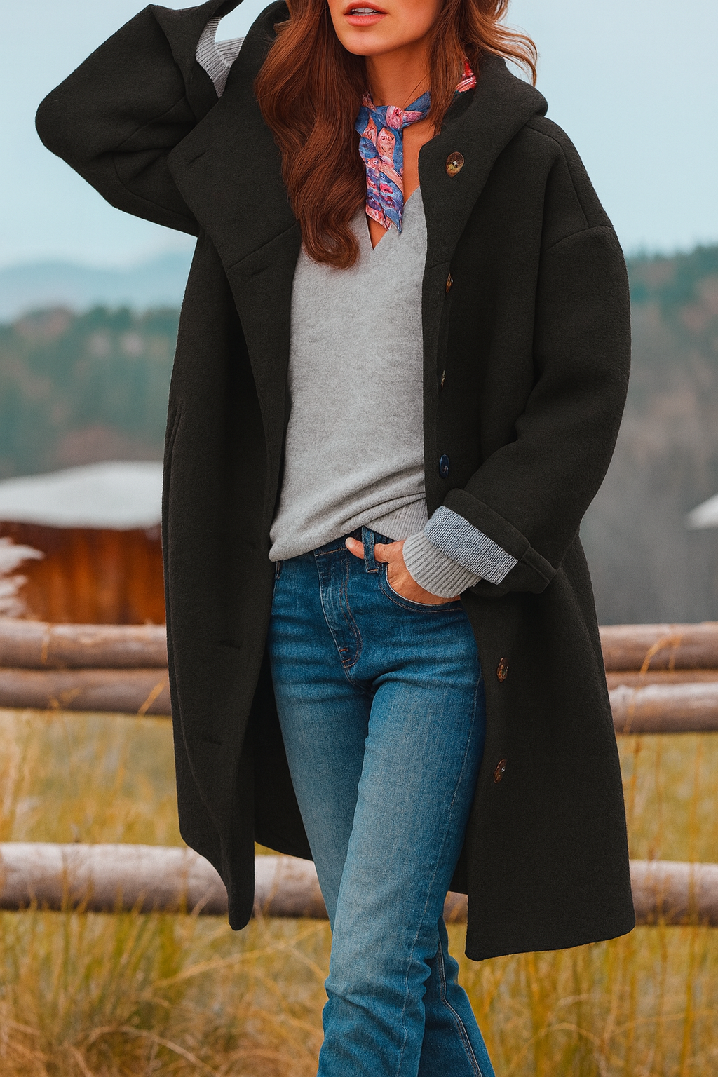 LARA™ | Abrigo con capucha