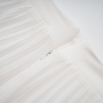 Inés Vestido largo de capas con cuello halter