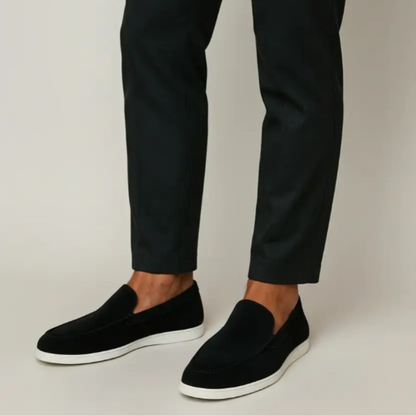 Mocasines elegantes de ante