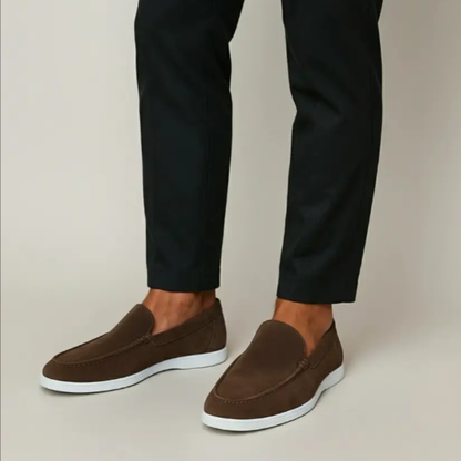 Mocasines elegantes de ante