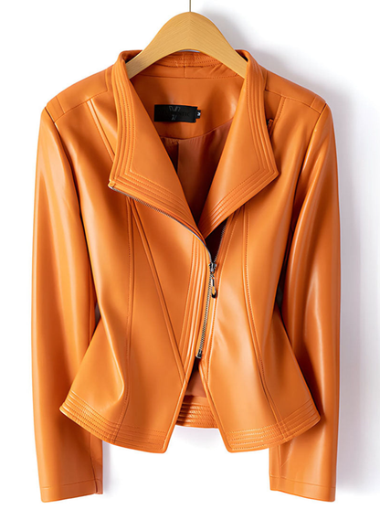 Clara Chaqueta moto de piel de oveja