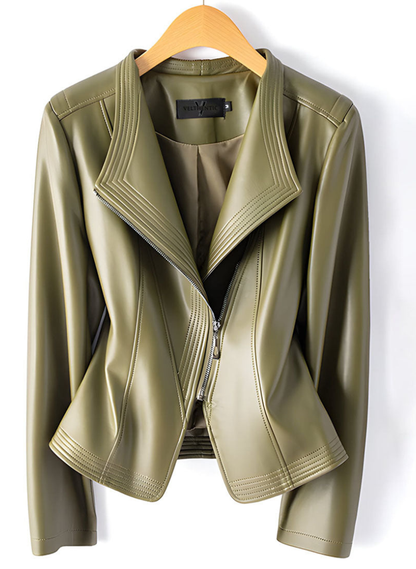 Clara Chaqueta moto de piel de oveja