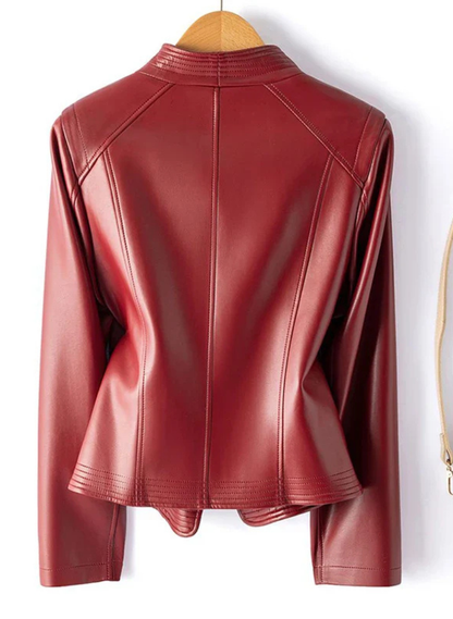 Clara Chaqueta moto de piel de oveja