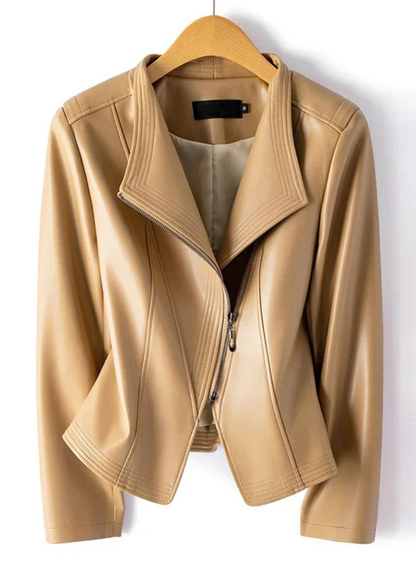 Clara Chaqueta moto de piel de oveja