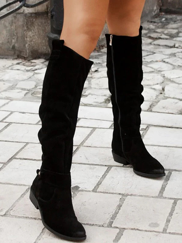 Lina - Botas de efecto ante cómodas y cálidas