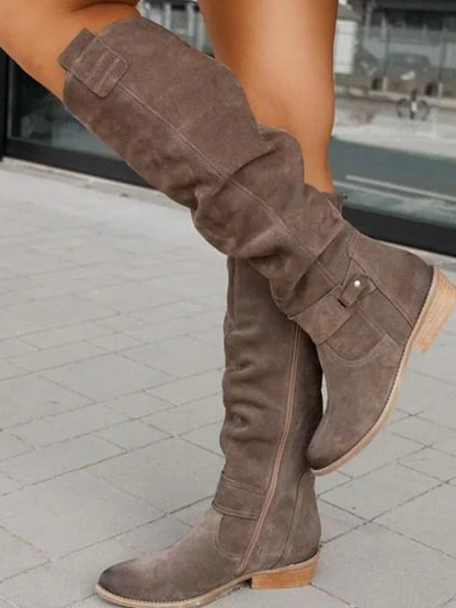 Lina - Botas de efecto ante cómodas y cálidas