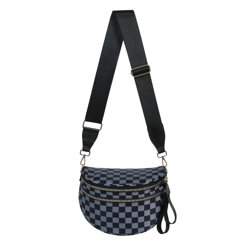 Ligera – Bandolera Súper Espaciosa (Cuadros)