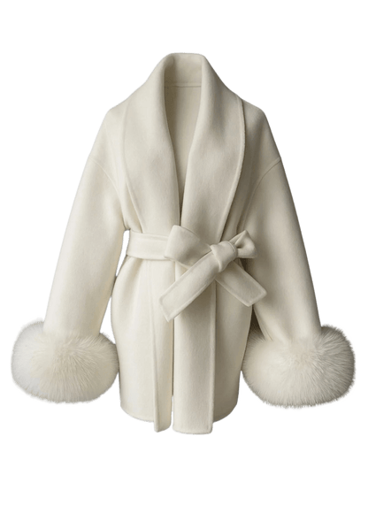 ELEGANCIA ÁRTICA – Abrigo elegante de lana para mujer