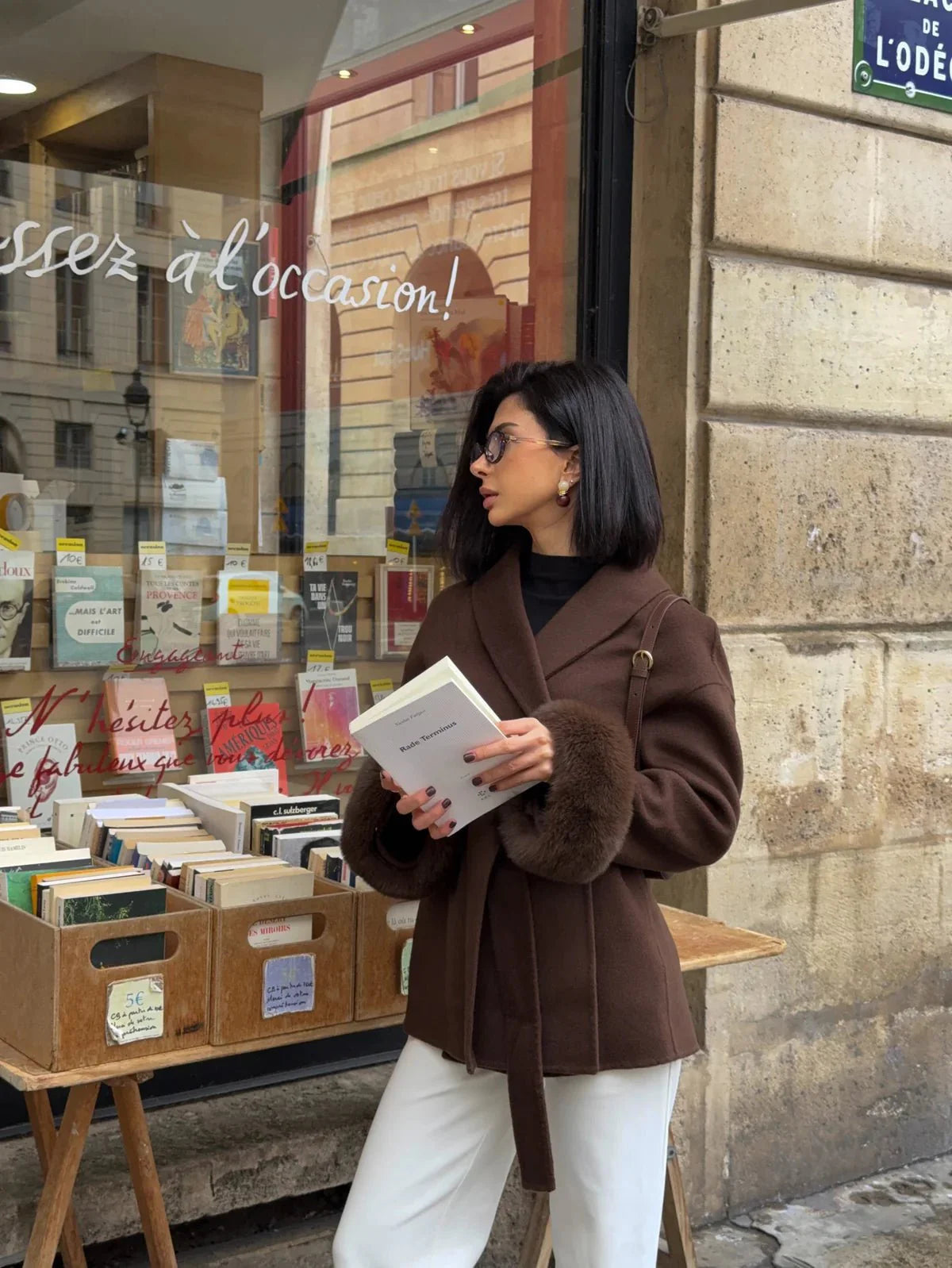 ELEGANCIA ÁRTICA – Abrigo elegante de lana para mujer