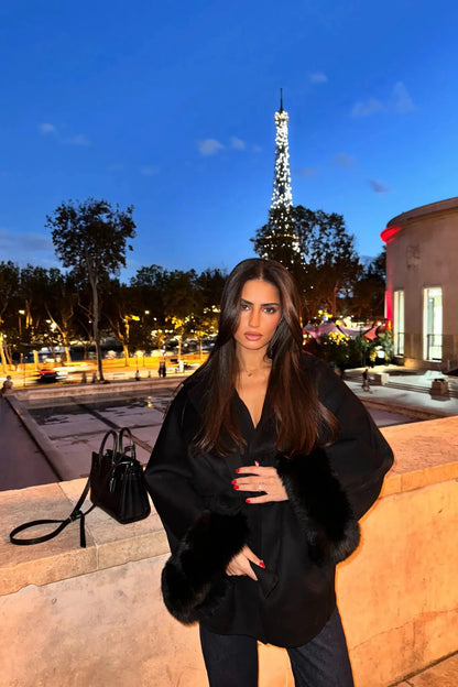 ELEGANCIA ÁRTICA – Abrigo elegante de lana para mujer