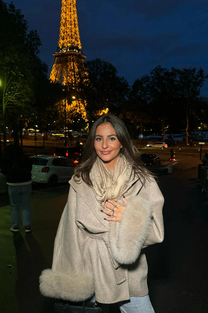 ELEGANCIA ÁRTICA – Abrigo elegante de lana para mujer