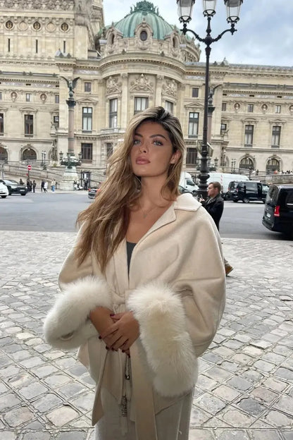 ELEGANCIA ÁRTICA – Abrigo elegante de lana para mujer