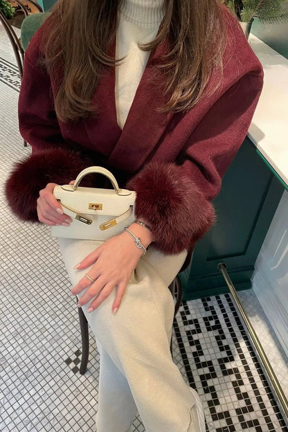 ELEGANCIA ÁRTICA – Abrigo elegante de lana para mujer